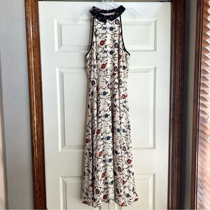 The Moon high neck collared sleeveless full length maxi dress women’s size large